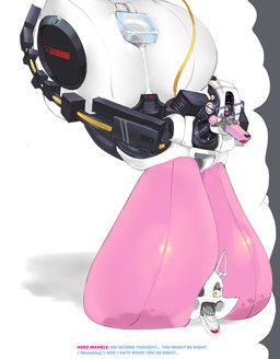 glados, mangle_(fnaf), five_nights_at_freddy's, five_nights_at_freddy's_2, portal_(series)