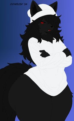 aser_(ochrecer), ochrecer, anthro, beanie, big_butt