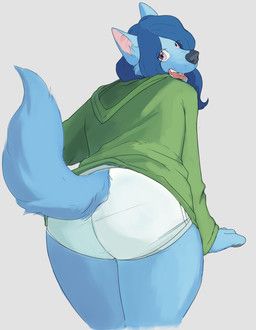 dar-kuu, anthro, bent_over, big_butt, blue_body