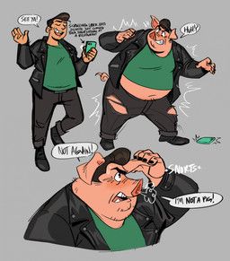 stanley_(rockabilly), polartoons, 5_fingers, anthro, biped