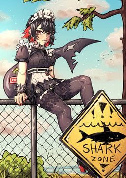 ellen_joe, mihoyo, zenless_zone_zero, nareq_draws, animal_humanoid