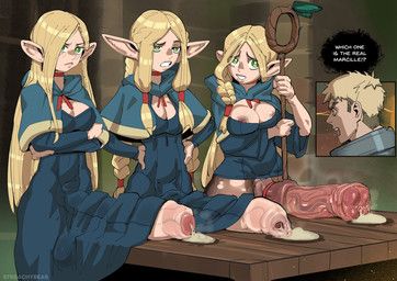 laios_touden, marcille_donato, delicious_in_dungeon, streachybear, animal_genitalia