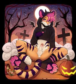 halloween, shtein, anthro, anus, balls