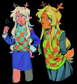noelle_holiday, deltarune, undertale_(series), goomyloid, anthro