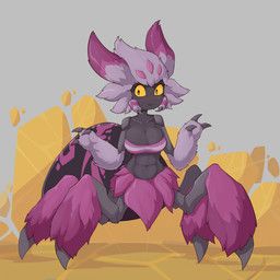 palworld, pocketpair, boobazaur, anthro, arachnid