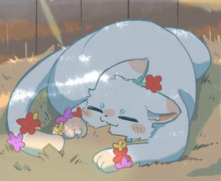 shanque_(fabulous_beasts), fabulous_beasts, mysidia_rabbit_(artist), ambiguous_feral, ambiguous_gender