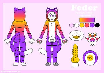 feder_(federsunsetcat), federsunsetcat, animal_genitalia, animal_penis, anthro