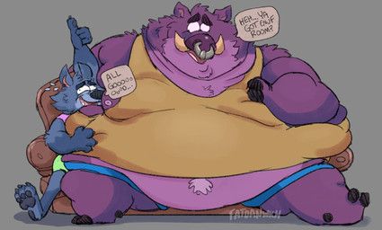 fatdanwich, anthro, biped, bodily_fluids, canid