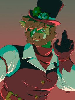 halloween, catclawcaramel, anthro, beard, belt