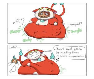 chilled_cowcao, jibanyan, asian_mythology, east_asian_mythology, japanese_mythology
