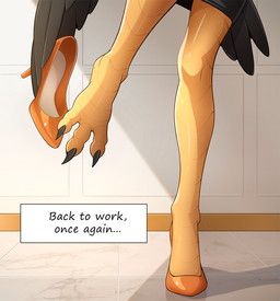 secretary_washimi, aggretsuko, sanrio, trulya, accipitriform