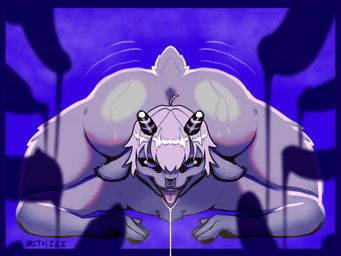 spins_(arcticzzz), arcticzzz, anthro, black_sclera, bodily_fluids