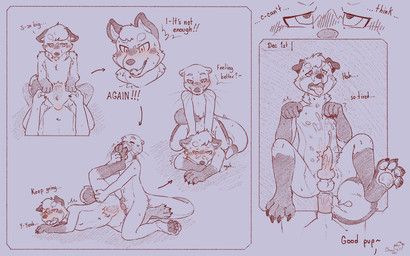 churroshiba, anal, anal_penetration, animal_genitalia, animal_penis