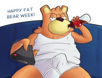 ursa_(ursanity), fat_bear_week, sipping_beer_on_a_couch_stock_image, ursanity, anthro