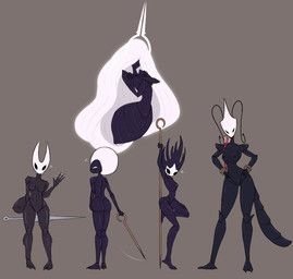 grand_mother_silk, hornet_(hollow_knight), lace_(hollow_knight:_silksong), phantom_(hollow_knight:_silksong), shakra_(hollow_knight:_silksong)