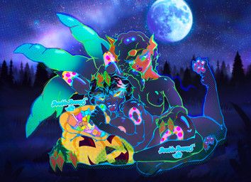 halloween, nintendo, pokemon, bumblebunny6, anthro