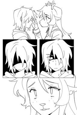 kris_dreemurr, noelle_holiday, deltarune, undertale_(series), goomyloid