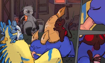copper_(cum), darkscav_(darkeng), storyweaver_(kratzor), rain_world, videocult