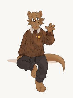 its_stardog, anthro, barefoot, black_bottomwear, black_clothing