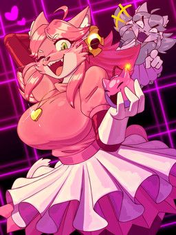 irritable_ghost_(deltarune), mad_mew_mew, mew_mew_(undertale), pink_(deltarune), deltarune