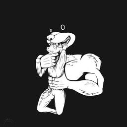 artifexincognitus, ambiguous_species, anthro, bite, biting_another