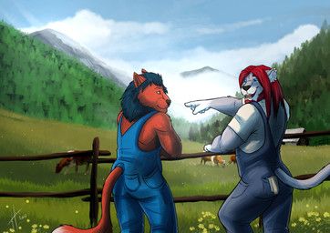 hufnaar, ambiguous_feral, ambiguous_gender, anthro, beard