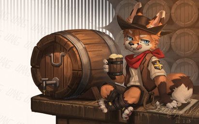 supechips, 4_fingers, 4_toes, alcohol, anthro