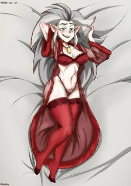 eda_clawthorne, disney, the_owl_house, ruddyrzaq, bed