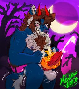 mrdarknesswolf_(character), halloween, mythology, mrdarknesswolf, animal_genitalia