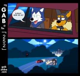 bau_husky, karl_doberman, gab_(comic), gabshiba, 2_horns