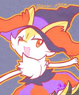 braixen_day, halloween, nintendo, pokemon, miimu