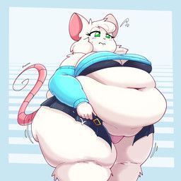 reggie_(whygena), biggerrumaki, ambiguous_gender, anthro, belly