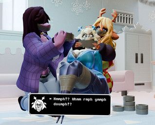 carol_holiday, noelle_holiday, susie_(deltarune), deltarune, undertale_(series)