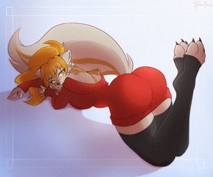 spider_bones, anthro, arched_back, black_clothing, black_legwear