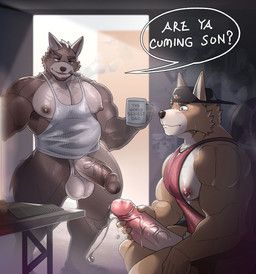 are_ya_winning_son?, kitajadner, age_difference, anthro, aroused