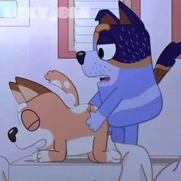 chilli_heeler, stripe_heeler, bluey_(series), lexy_ble, 4_fingers