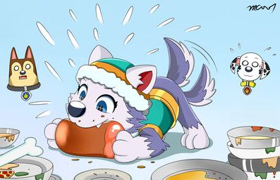 chase_(paw_patrol), everest_(paw_patrol), marshall_(paw_patrol), paw_patrol, trc001