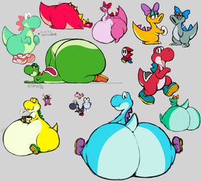 birdo_(character), yoshi_(character), mario_bros, nintendo, atsuineko