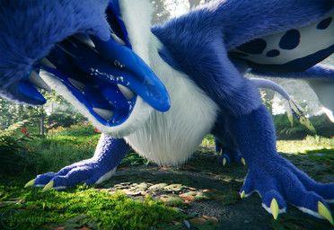 lothar, mythology, arceronth, blue_body, blue_fur