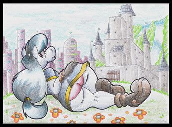 princess_aura_(virus-20), virus-20, anthro, big_butt, black_border