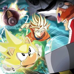 classic_sonic, dr._eggman, frieza, goku, sonic_the_hedgehog