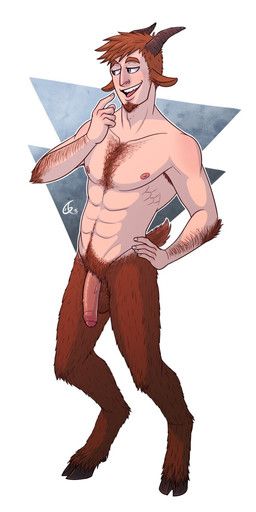 capras, armpit_hair, balls, beard, body_hair