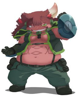 nishagora, made_in_abyss, homemosaco, 1_horn, 5_fingers