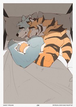 howltheartist, anthro, bed, bed_covers, bed_frame