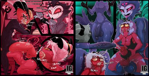 blitzo_(helluva_boss), fan_character, stolas_(helluva_boss), thiago, hellaverse