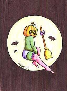 phano, bat, bow_ribbon, broom, cleaning_tool