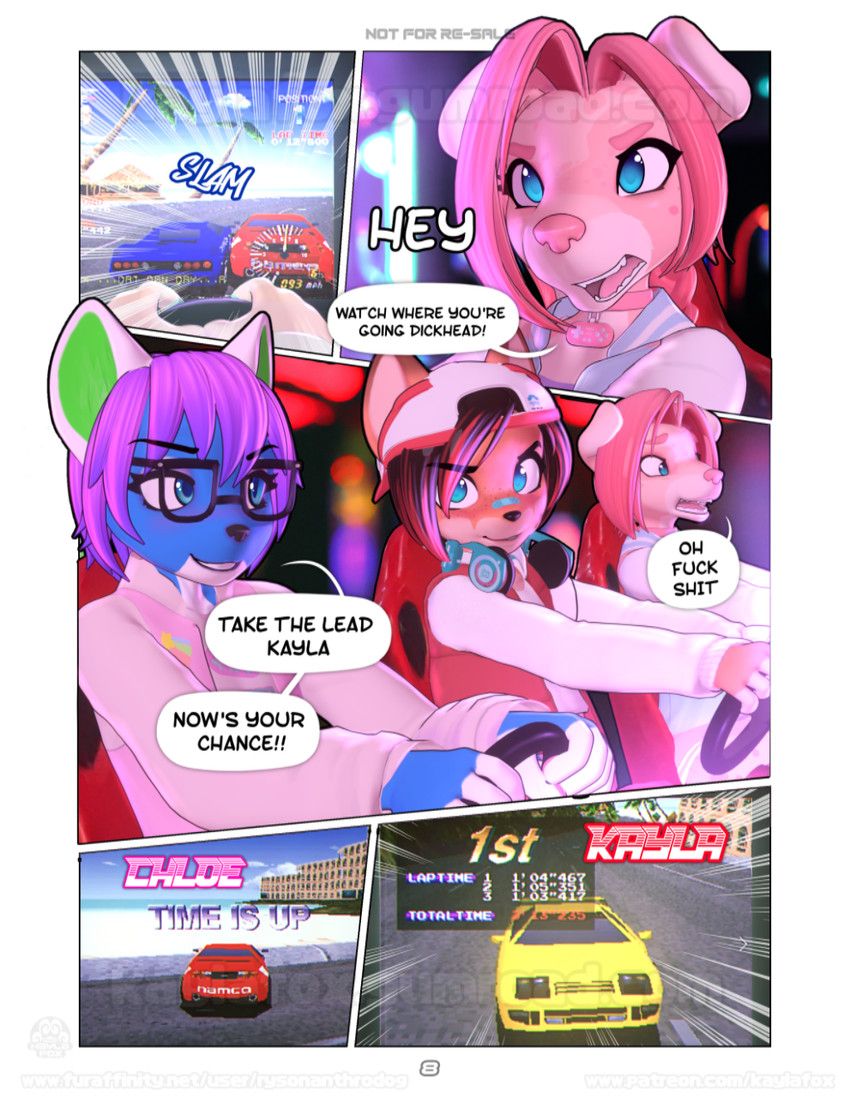 chloe_(rysonanthrodog), icarus_skyhawk, kayla_(rysonanthrodog), bandai_namco, high_scores