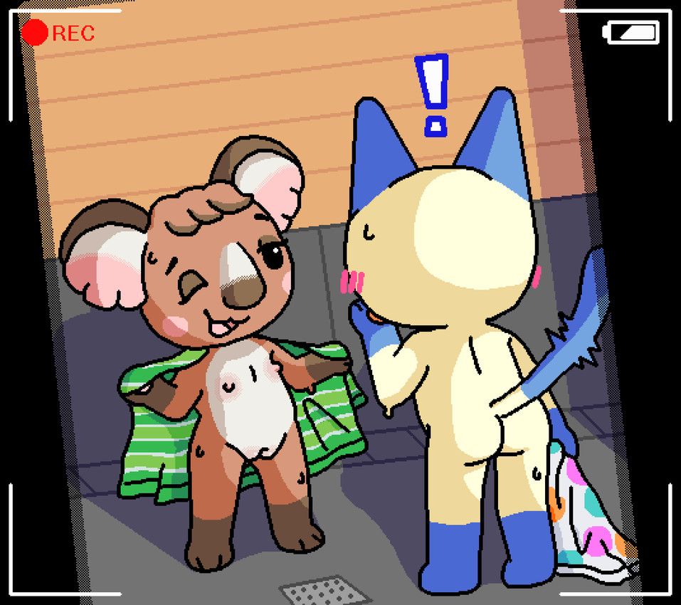 melba_(animal_crossing), mitzi_(animal_crossing), animal_crossing, nintendo, pixel_vibri