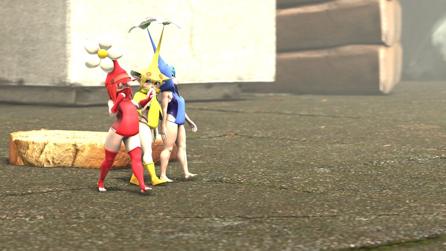 nintendo, pikmin, bull3t, 5_fingers, 5_toes
