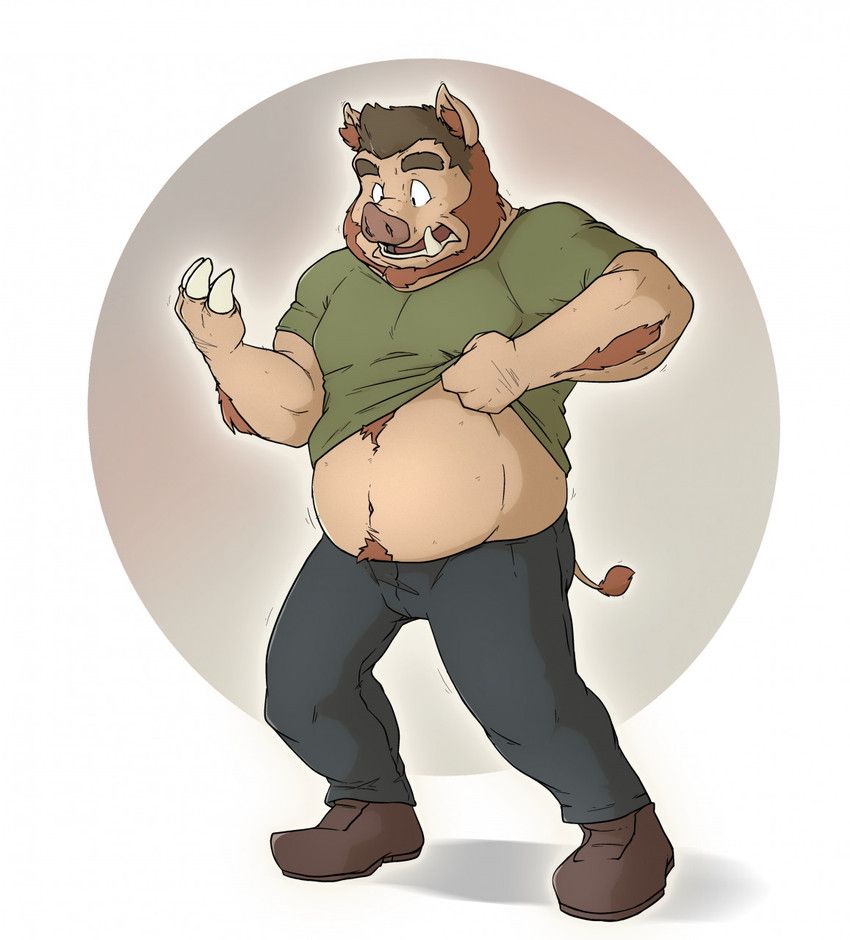 hogust, lumdumgum, anthro, beard, biped